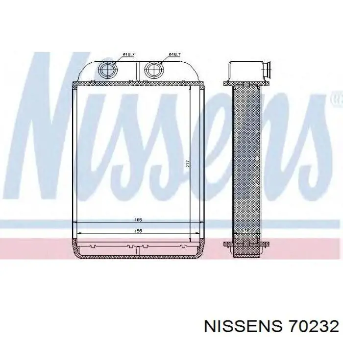 Comprar 70232 Nissens Radiador calefacción