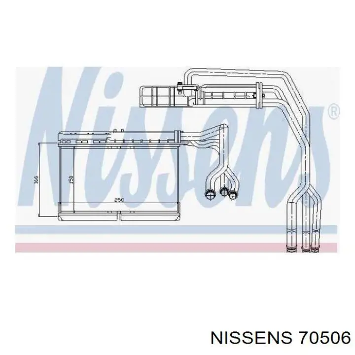 Radiador de calefacción Nissens 70506 precio, desde 45,15 EUR
