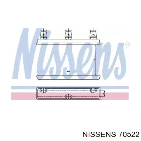 Comprar 70522 Nissens Radiador calefacción
