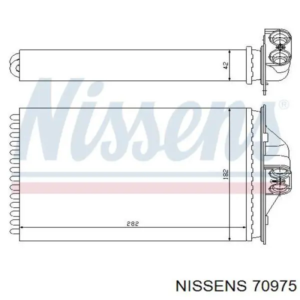 Comprar 70975 Nissens Radiador calefacción