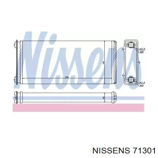 Radiador de calefacción Nissens 71301 precio, desde 21,52 EUR