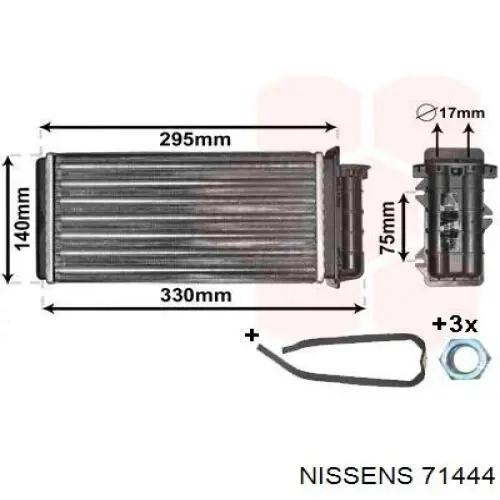 Radiador de calefacción Fiat Bravo 1 182