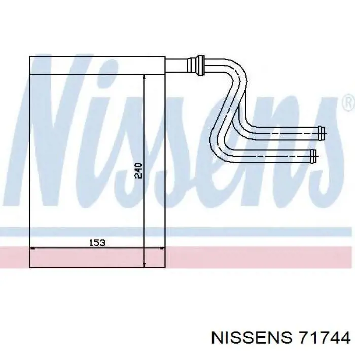Radiador de calefacción Nissens 71744 precio, desde 48,85 EUR