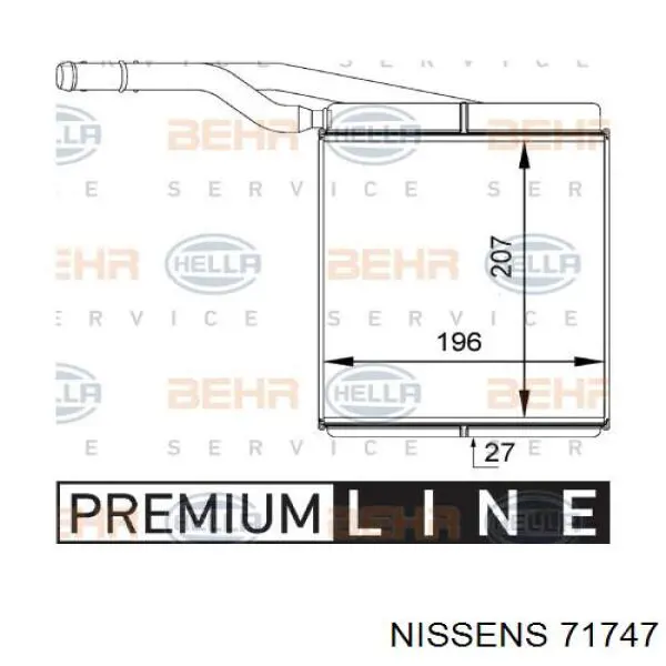 Calefactor Nissens 71747