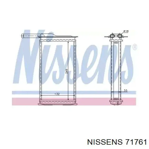 Comprar 71761 Nissens Radiador calefacción