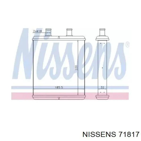 Comprar 71817 Nissens Radiador calefacción