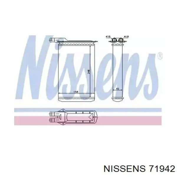 Radiador de calefacción Nissens 71942 precio, desde 18,08 EUR