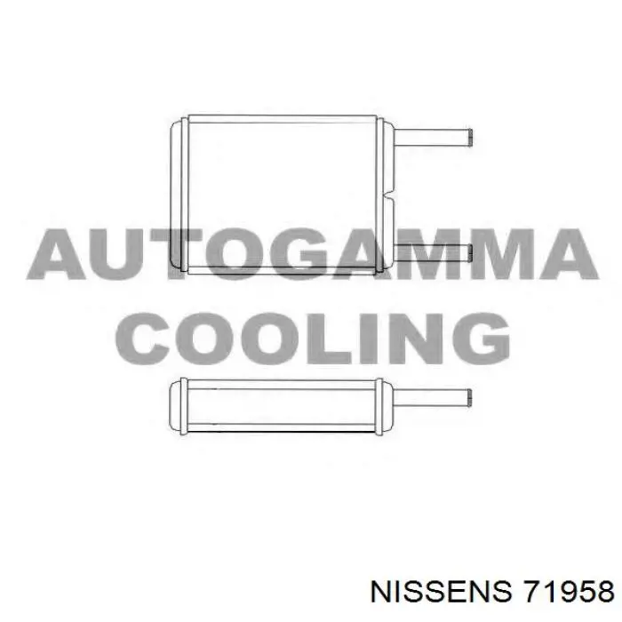 Radiador de calefacción para Mazda 626 (GV)