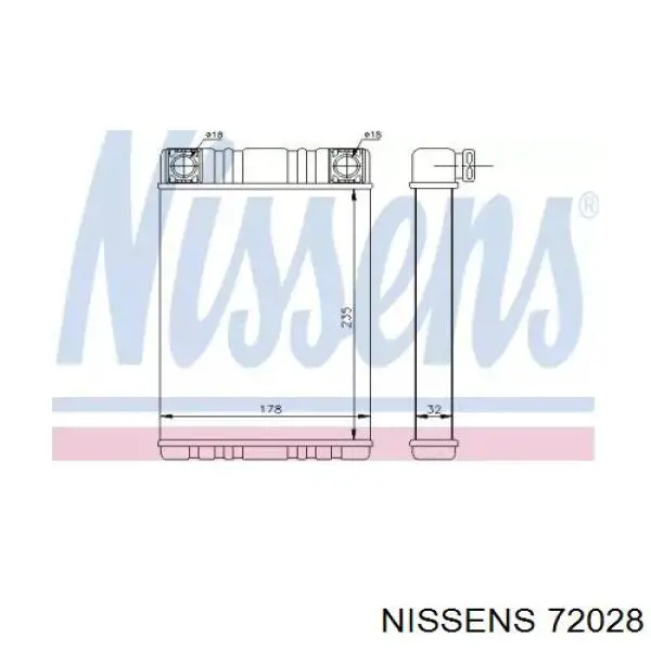Comprar 72028 Nissens Radiador calefacción