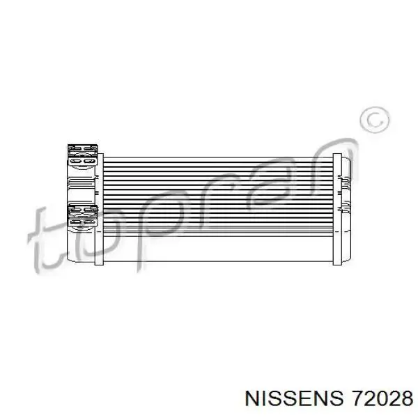 72028 Nissens radiador de calefacción