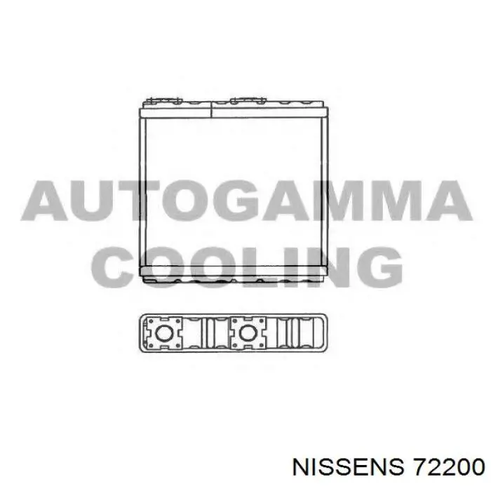 Radiador de calefacción Nissan Sunny 3 N14