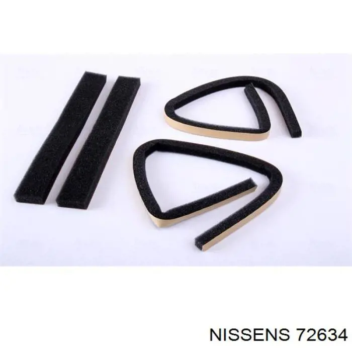 72634 Nissens Radiador interior