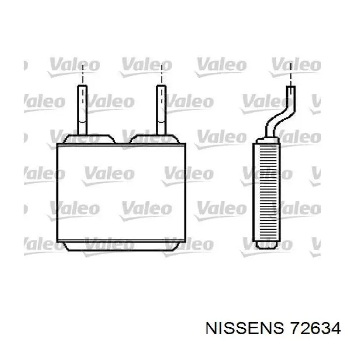 Radiador de calefacción Nissens 72634 precio, desde 27,91 EUR
