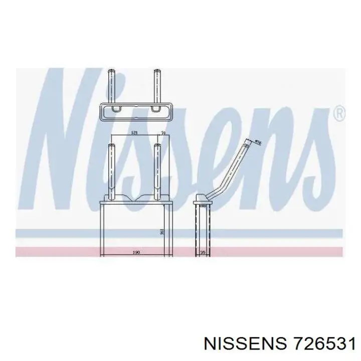 726531 Nissens radiador