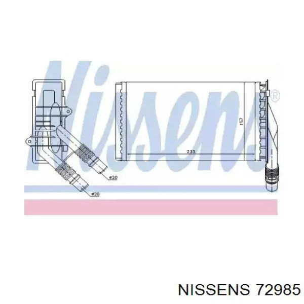 Comprar 72985 Nissens Radiador calefacción