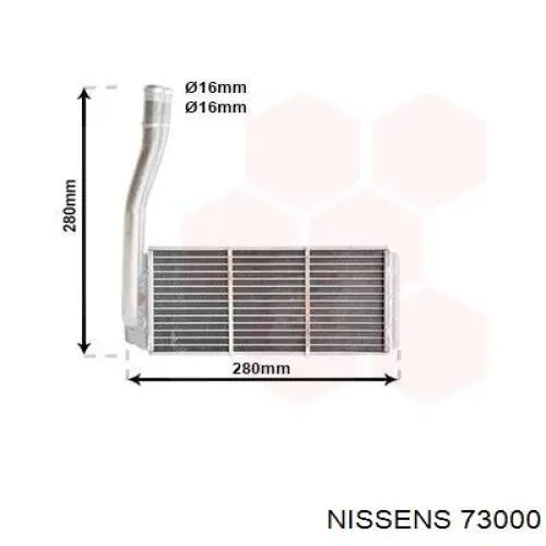 Comprar 73000 Nissens Radiador calefacción