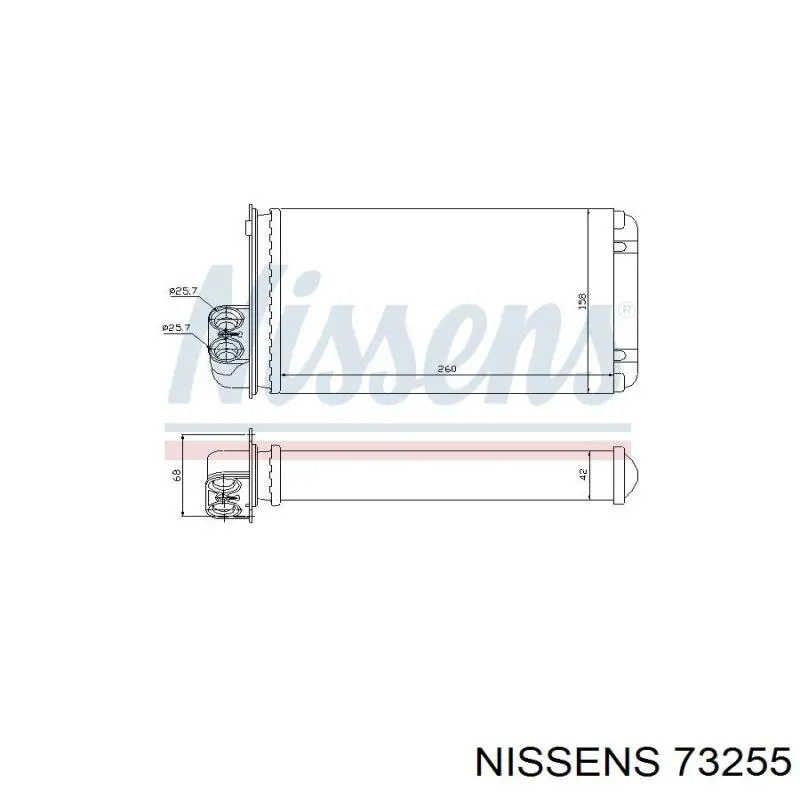 Comprar 73255 Nissens Radiador calefacción