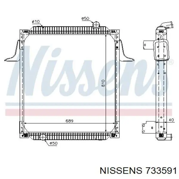 Radiador de calefacción Renault 11 BC37