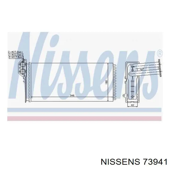 73941 Nissens radiador de calefacción