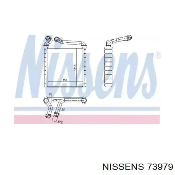 Comprar 73979 Nissens Radiador calefacción