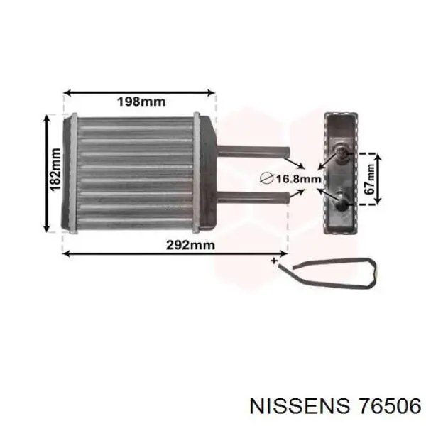 Radiador de calefacción Nissens 76506 precio, desde 29,34 EUR