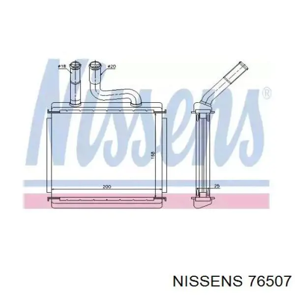 Comprar 76507 Nissens Radiador calefacción