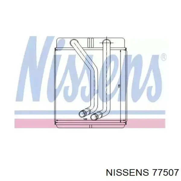 Radiador de calefacción Nissens 77507 precio, desde 73,92 EUR