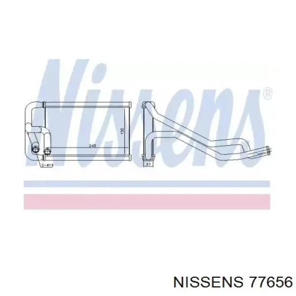 77656 Nissens radiador calefacción