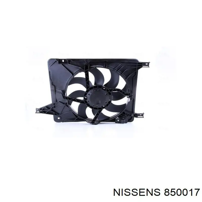 850017 Nissens difusor de radiador, ventilador de refrigeración, condensador del aire acondicionado, completo con motor y rodete
