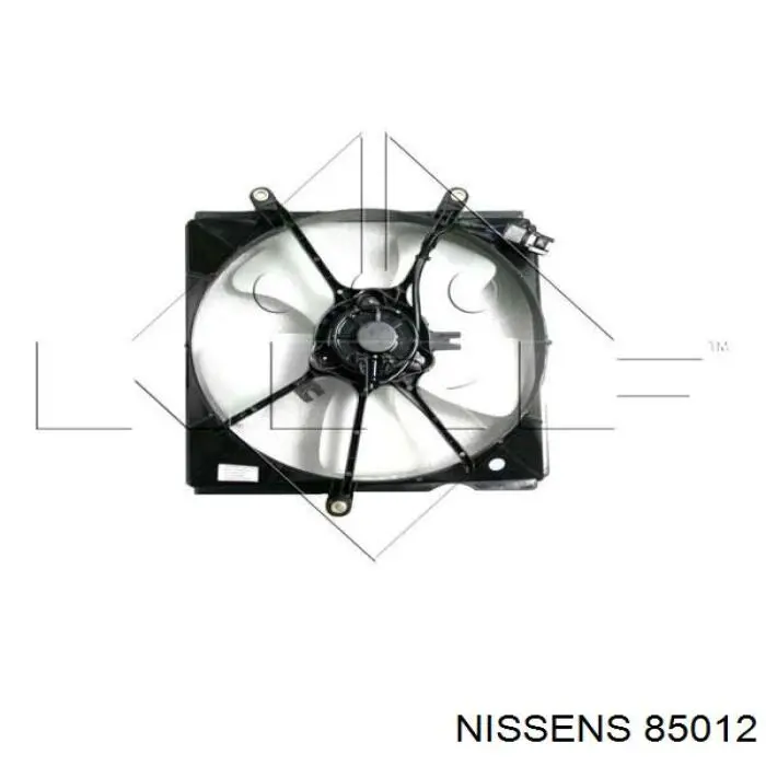 85012 Nissens difusor de radiador, ventilador de refrigeración, condensador del aire acondicionado, completo con motor y rodete