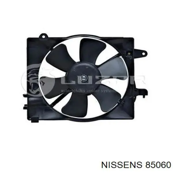 85060 Nissens difusor de radiador, ventilador de refrigeración, condensador del aire acondicionado, completo con motor y rodete