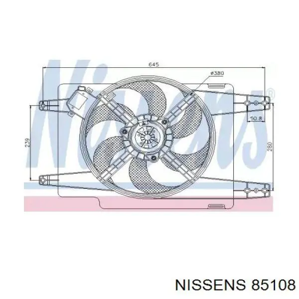 Electroventilador del motor para Alfa Romeo 156  932