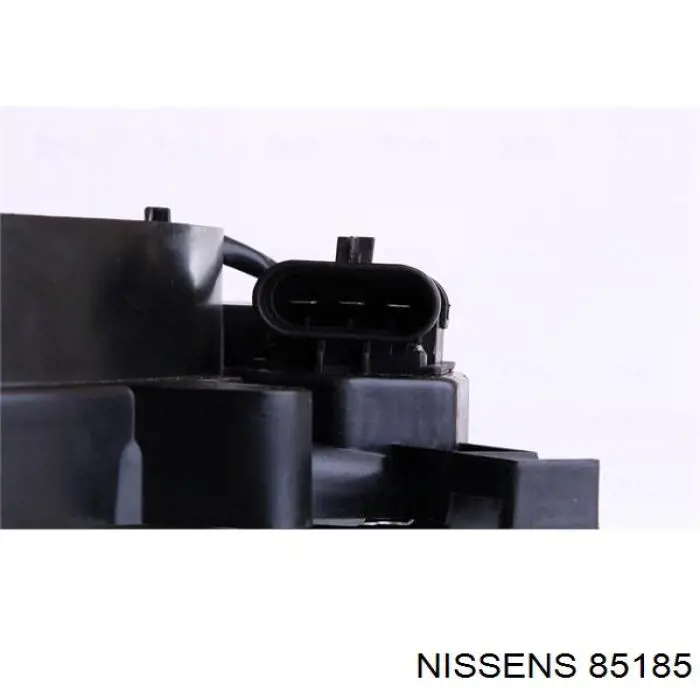 85185 Nissens difusor de radiador, ventilador de refrigeración, condensador del aire acondicionado, completo con motor y rodete