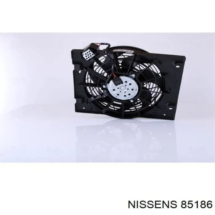 85186 Nissens difusor de radiador, ventilador de refrigeración, condensador del aire acondicionado, completo con motor y rodete