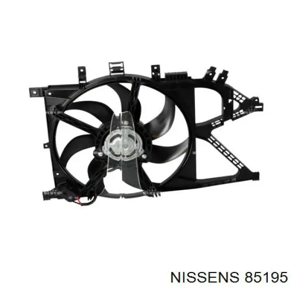 85195 Nissens ventilador (rodete +motor refrigeración del motor con electromotor derecho)