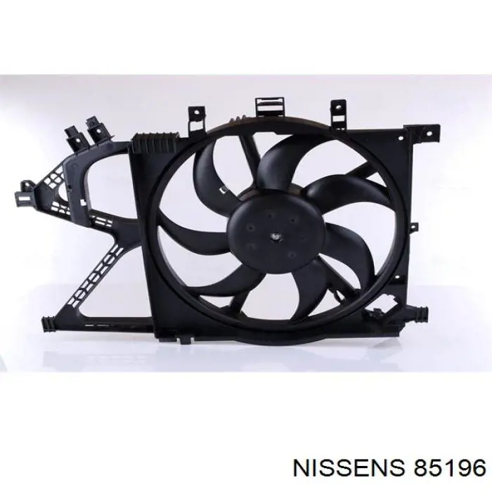 85196 Nissens difusor de radiador, ventilador de refrigeración, condensador del aire acondicionado, completo con motor y rodete