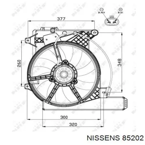 Ventilador, refrigeración motor Nissens 85202 precio, desde 161,63 EUR