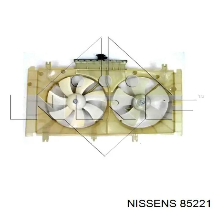 85221 Nissens difusor de radiador, ventilador de refrigeración, condensador del aire acondicionado, completo con motor y rodete