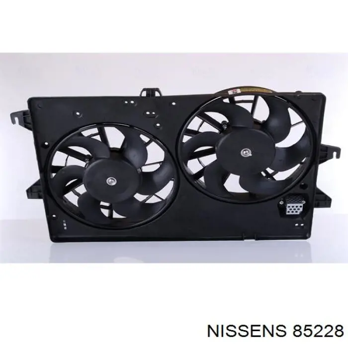 85228 Nissens difusor de radiador, ventilador de refrigeración, condensador del aire acondicionado, completo con motor y rodete