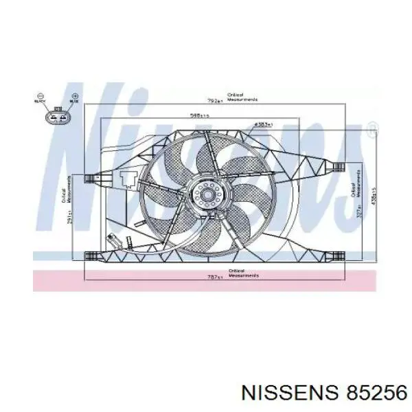 85256 Nissens Ventilador del radiador