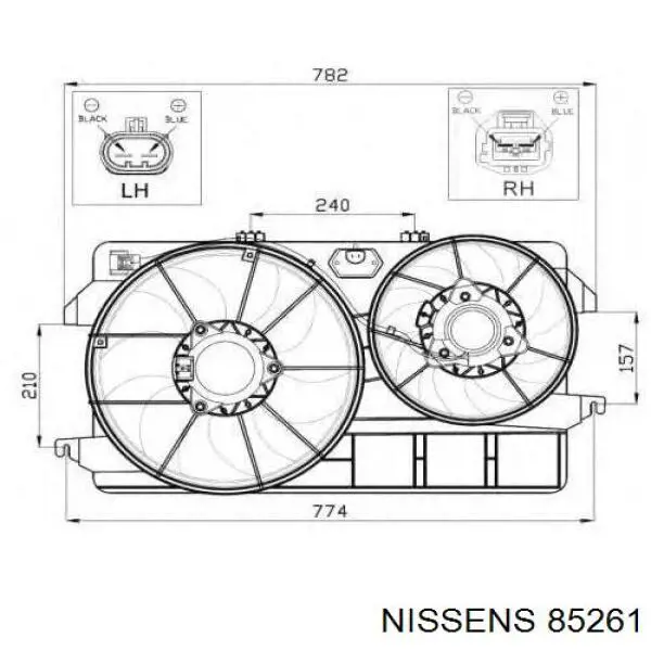 Comprar 85261 Nissens Ventilador de radiador