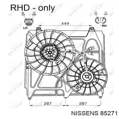 Ventilador de radiador AVA KA7509 precio, desde 85,67 EUR