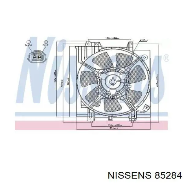 85284 Nissens Electroventilador del motor