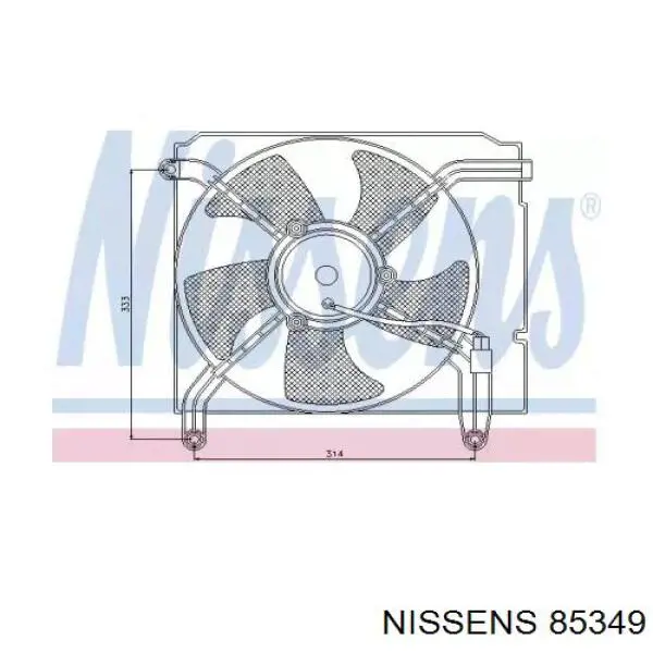 Ventilador de radiador 18500094 Profit