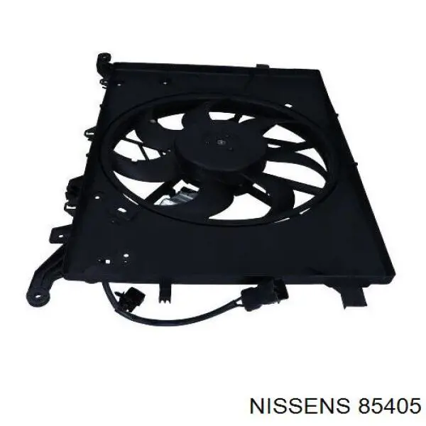 85405 Nissens difusor de radiador, ventilador de refrigeración, condensador del aire acondicionado, completo con motor y rodete