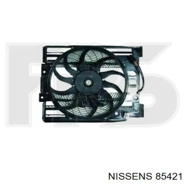 Difusor del radiador del aire acondicionado con ventilador y motor 85421 Nissens