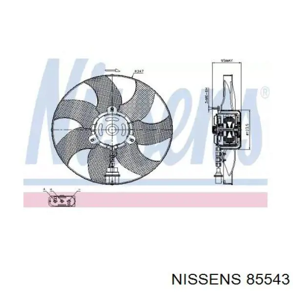 Comprar 85543 Nissens Ventilador del motor