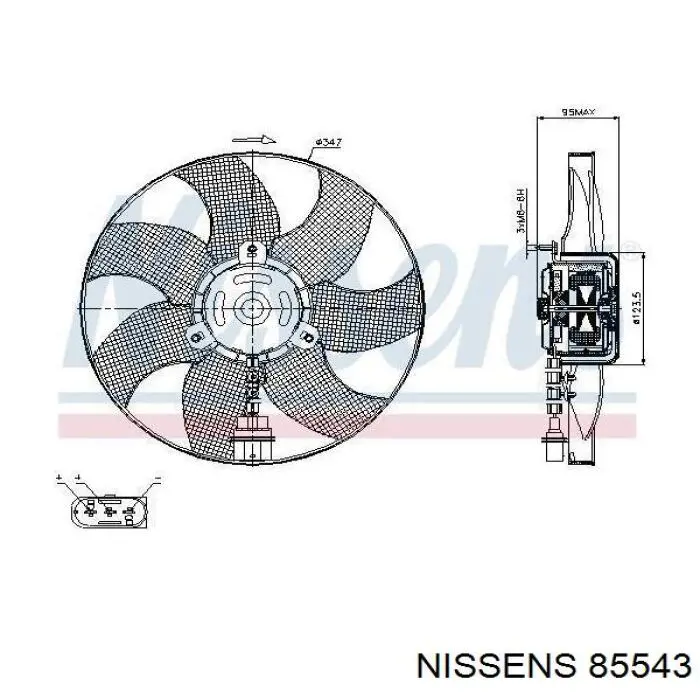 85543 Nissens ventilador del motor