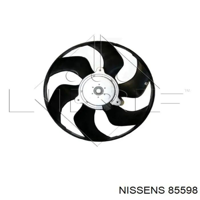 85598 Nissens difusor de radiador, ventilador de refrigeración, condensador del aire acondicionado, completo con motor y rodete