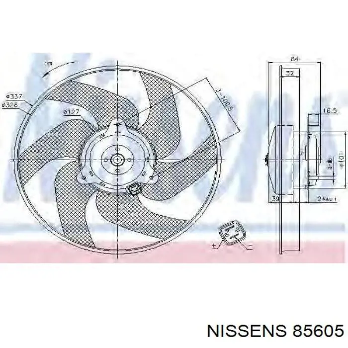85605 Nissens ventilador del motor